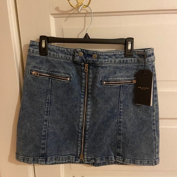 NWT Rag & Bone Isabel Denim Skirt - Picture 3 of 6